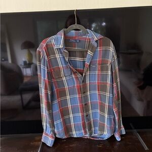 Ralph Lauren Men's Casual Plaid Shirt - Blue, Red, Brown